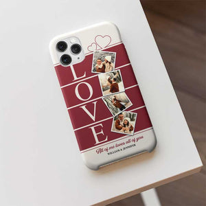 Je t'aime de tout mon cœur - Télécharger une image, cadeau pour couple, mari et femme - Coque de téléphone personnalisée