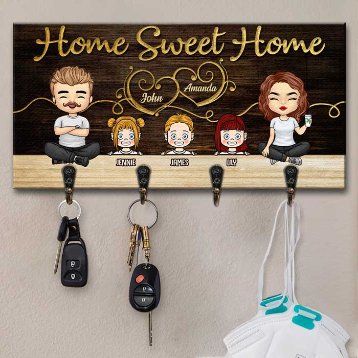Notre vie, notre douce maison - Porte-clés personnalisé, porte-clés - Cadeau pour couple, mari et femme