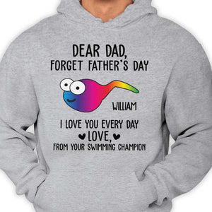 Cher papa, nous t'aimons tous les jours - Cadeau pour la fête des pères - T-shirt unisexe personnalisé, sweat à capuche