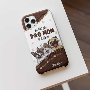 Une vie de maman chien à la hauteur ! Cadeau pour maman chien, coque de téléphone personnalisée