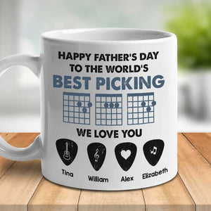 Gift For Dad - Happy Father's Day To The World 's Best Picking - Personalized Mug.