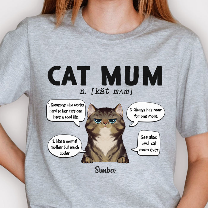 Cat Mum Best Cat Mum Ever - Gift For Cat Mum, Personalized Unisex T-shirt, Hoodie.