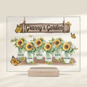 Granny's Garden - Gift For Mom, Grandma - Personalized Acrylic Plaque