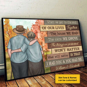 Notre joyeux voyage comptera - Affiche horizontale personnalisée - Cadeau pour couples, mari et femme
