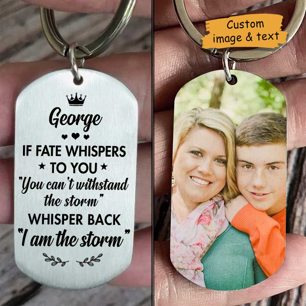 I Hope You Believe In Yourself - Upload Family Photo - Personalized Keychain.