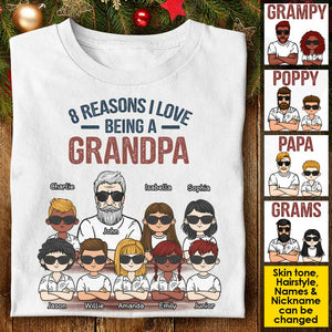 10 Reasons I Love Being A Papa - Personalized Unisex T-Shirt, Hoodie.