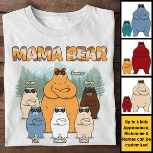 Famille d'oursons Mama &amp; Kids - T-shirt et sweat à capuche unisexe personnalisé - Cadeau pour maman et grand-mère