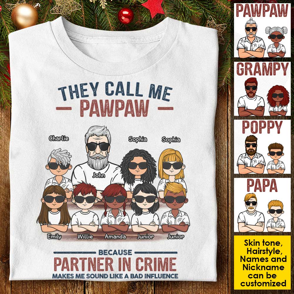 They Call Me Grandpa - Personalized Unisex T-Shirt, Hoodie.