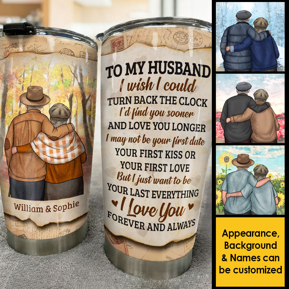 Je veux être ton dernier tout - Gobelet personnalisé - Cadeau pour couple, mari et femme