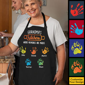 La cuisine de grand-mère, là où naissent les souvenirs - Cadeau pour maman, cadeau pour grand-mère - Tablier personnalisé 