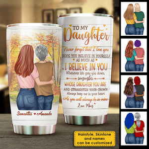 Remember Whose Daughter You Are - Personalized Tumbler For Daughter.