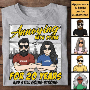 T-shirt unisexe personnalisé « Anniversaire ennuyeux » - Cadeau pour couple, mari et femme