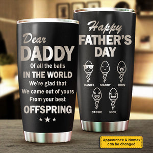 Votre meilleur enfant - Gobelet personnalisé gravé au laser - Cadeau pour papa, cadeau pour la fête des pères