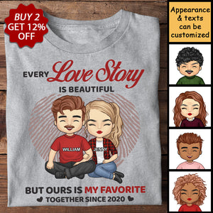 Notre préféré ! T-shirt unisexe personnalisé ! Cadeau pour couple, mari et femme