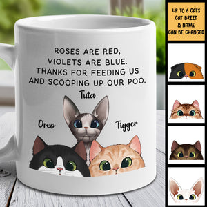 Violets Are Blue Thanks For Scooping Up Our Poo - Personalized Mug.