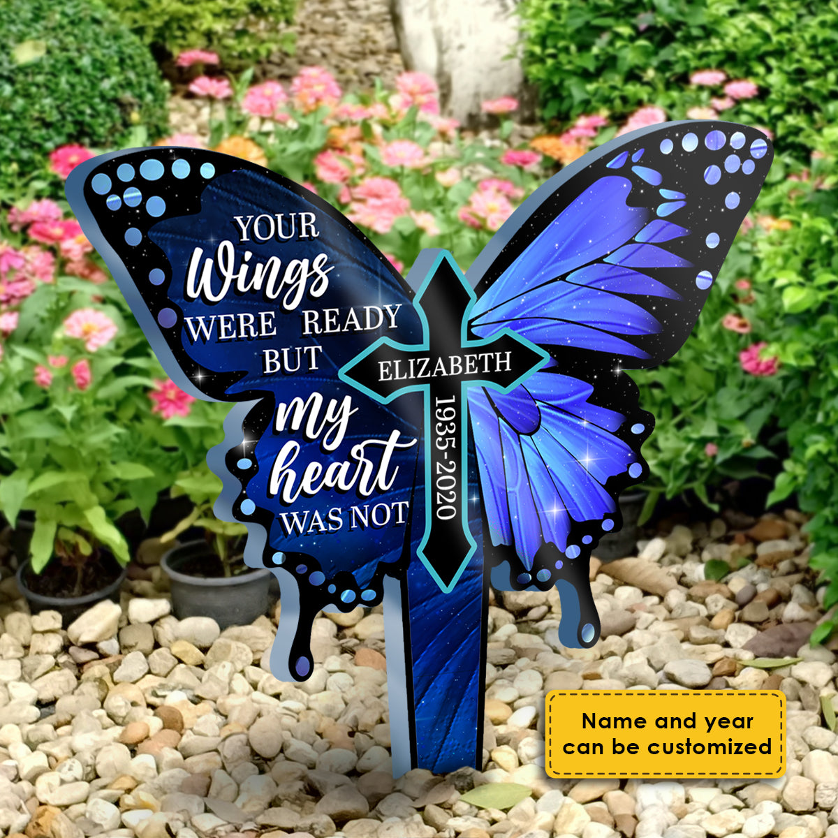 My Heart Was Not Ready - Personalized Custom Acrylic Garden Stake.