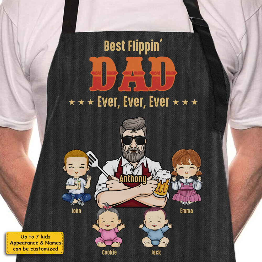Le meilleur papa de tous les temps - Tablier personnalisé - Cadeau pour papa