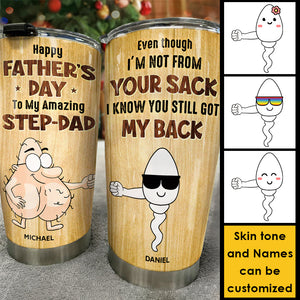 Happy Father's Day To My Amazing Step-Dad - Gift For Dad, Gift For Father's Day - Personalized Tumbler