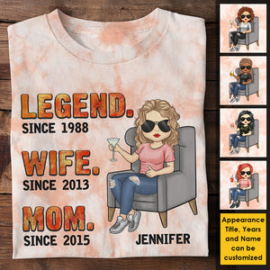 T-shirt unisexe personnalisé « Mama depuis des années »