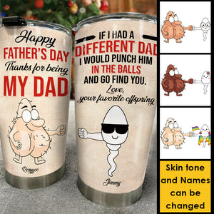 Bonne fête des pères, merci d'être mon papa - Cadeau pour papa, cadeau pour la fête des pères - Gobelet personnalisé