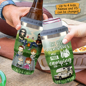 Les meilleurs souvenirs se créent en camping - Glacière personnalisée - Cadeau pour couples, cadeau pour amateurs de camping