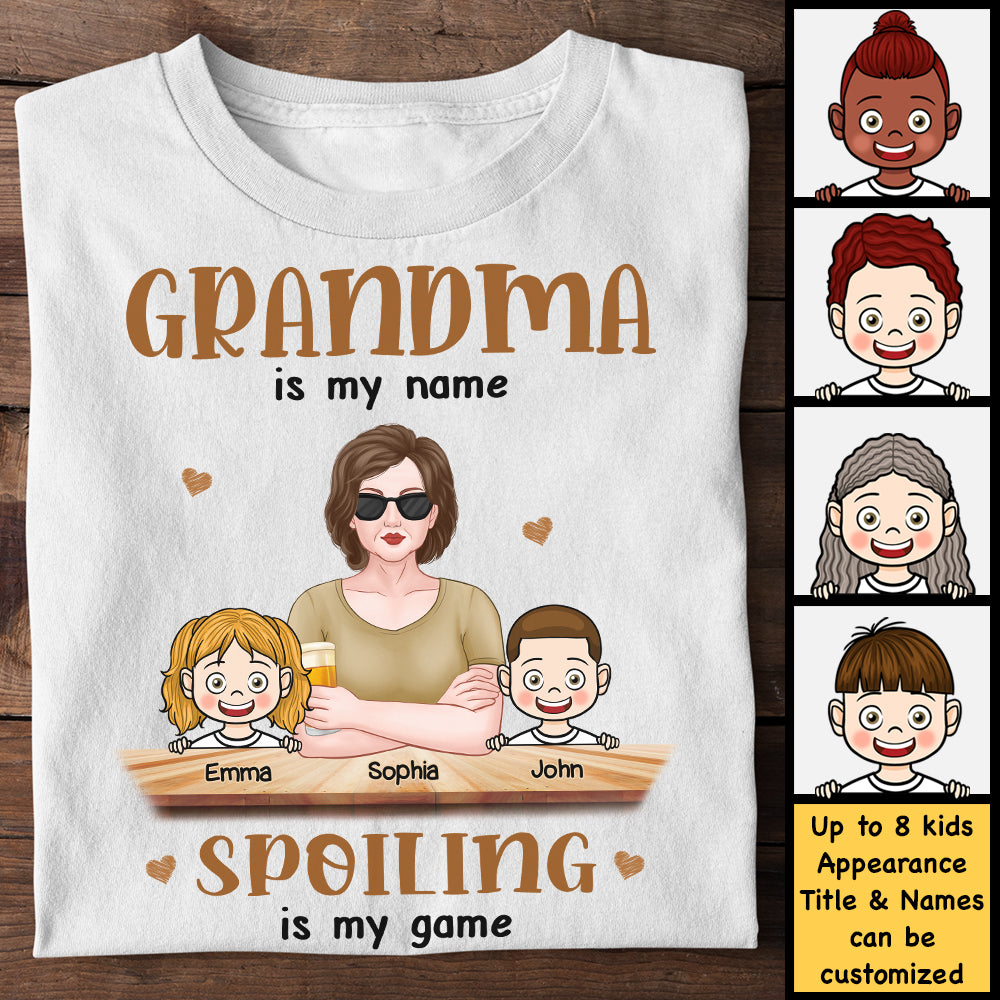 Grand-mère est mon nom - Cadeau pour grand-mère, T-shirt unisexe personnalisé, sweat à capuche