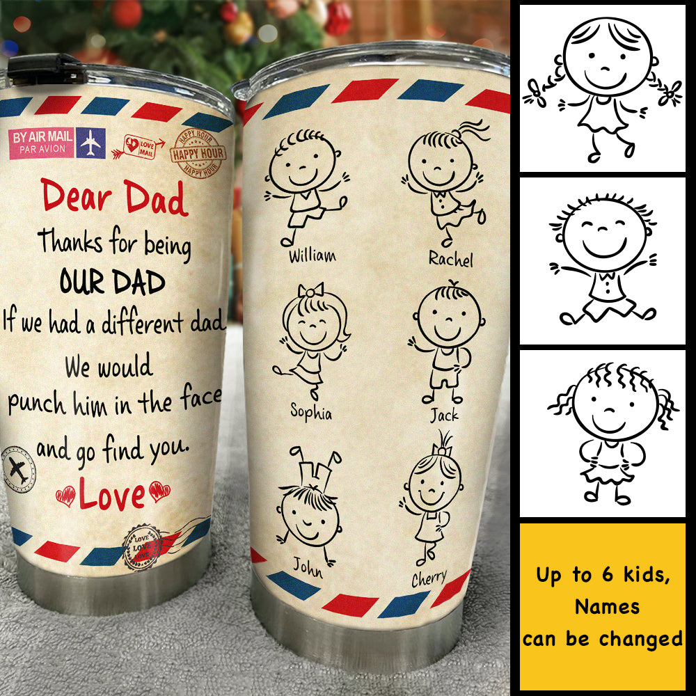 Merci d'être notre papa - Gobelet personnalisé - Cadeau pour papa