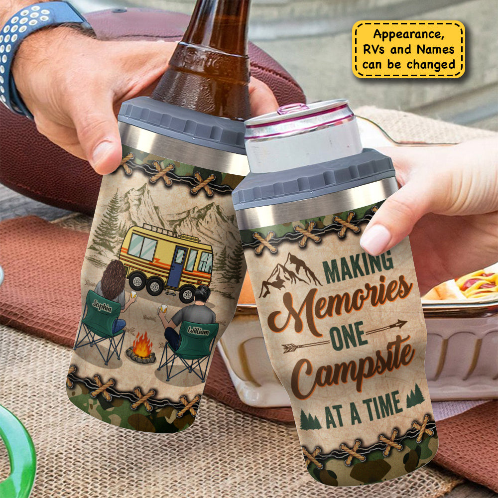 Partenaires de camping pour la vie - Glacière personnalisée - Cadeau pour couples, cadeau pour amateurs de camping