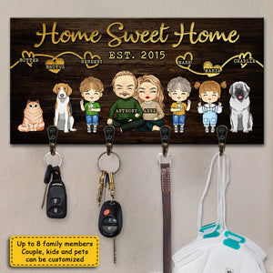 L'amour de la famille est la plus grande bénédiction de la vie - Porte-clés personnalisé, porte-clés - Cadeaux d'anniversaire, cadeau pour couples, mari et femme