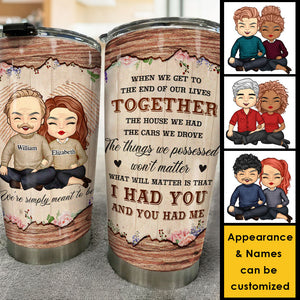 Les voitures que nous avons conduites n'auront plus d'importance - Gobelet personnalisé - Cadeau pour couple, mari et femme