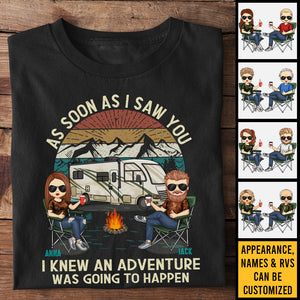 As Soon As I Saw You - Personalized Unisex T-shirt, Hoodie, Sweatshirt - Gift For Couple, Husband Wife, Anniversary, Engagement, Wedding, Marriage, Camping Gift