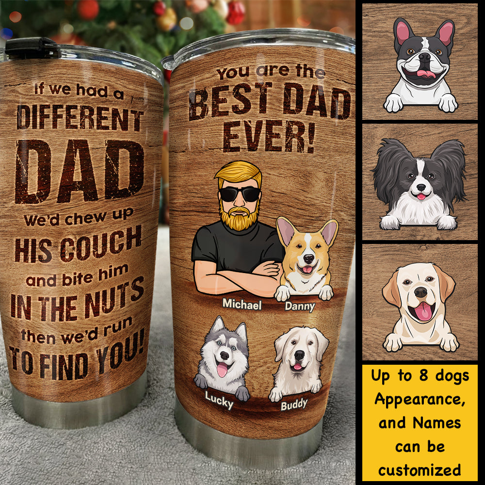 We'd Run To Find You - Personalized Tumbler - Gift For Dad