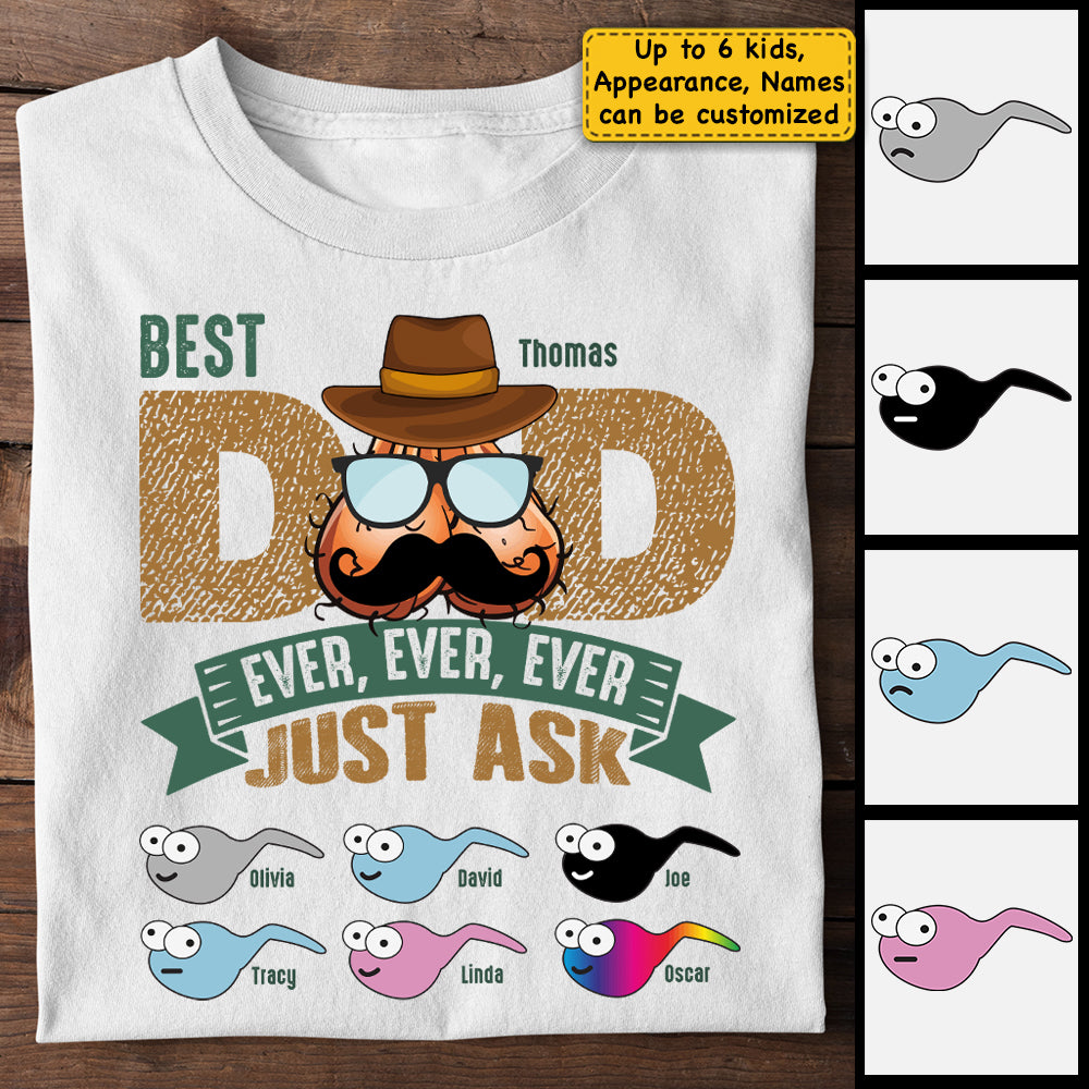 Meilleur papa du monde - T-shirt et sweat à capuche unisexe personnalisé - Cadeau pour papa