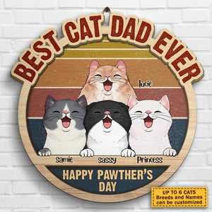Joyeuse fête des Pères - Panneau en bois personnalisé - Cadeau pour papa, cadeau pour la fête des Pères