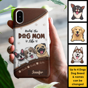 Une vie de maman chien à la hauteur ! Cadeau pour maman chien, coque de téléphone personnalisée