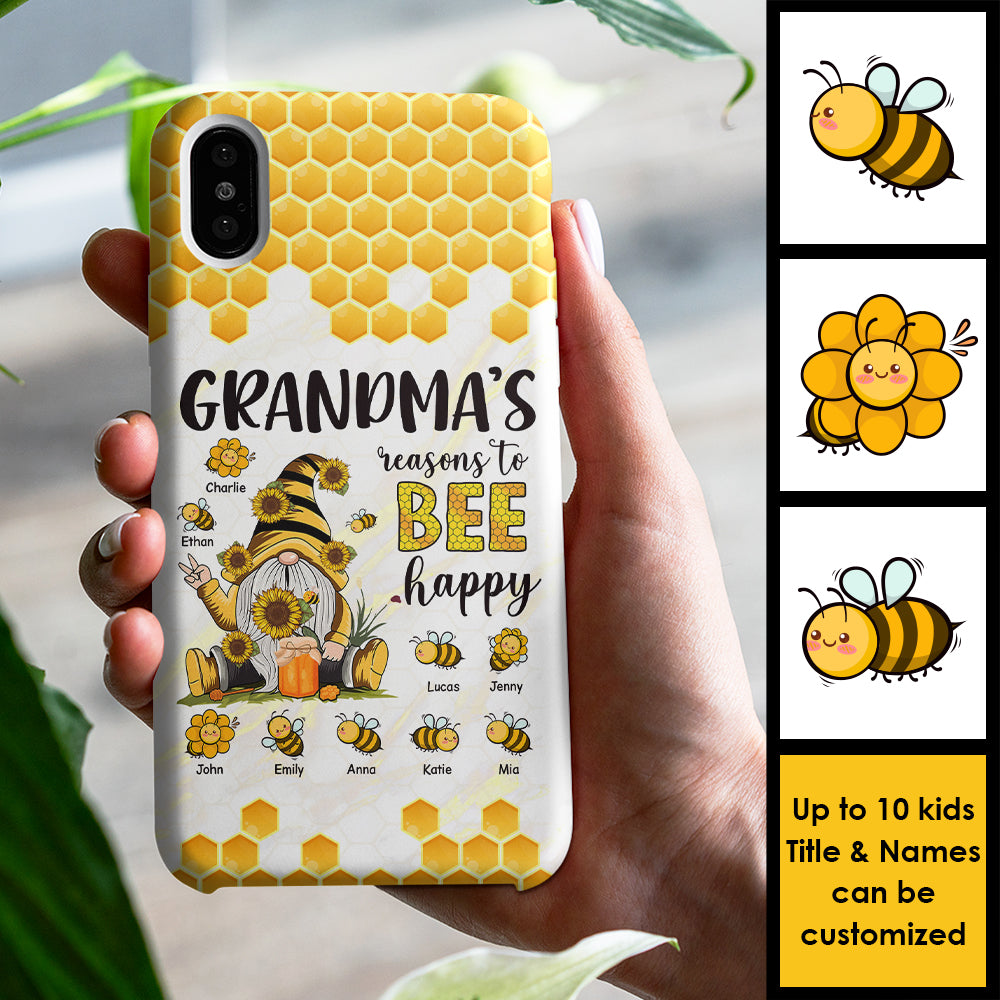 Raisons pour lesquelles maman et grand-mère sont heureuses - Cadeau pour maman et grand-mère - Coque de téléphone personnalisée