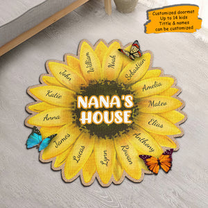 Bienvenue chez Nana - Tapis décoratif personnalisé - Cadeau pour maman, grand-mère 