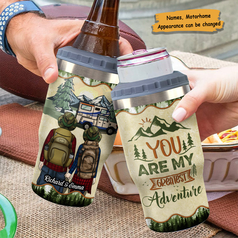 Une aventure va se produire - Glacière personnalisée - Cadeau pour couples, cadeau pour amateurs de camping