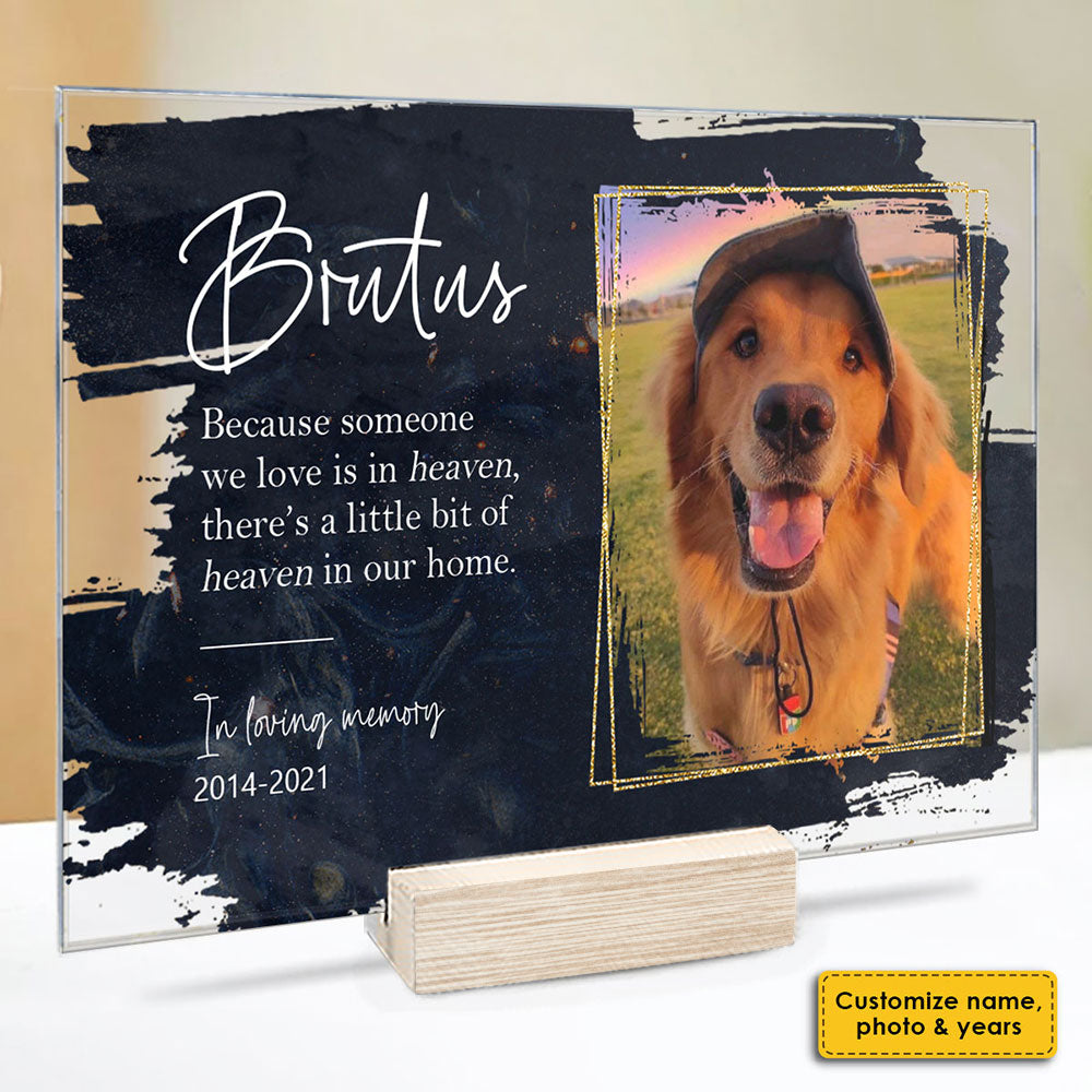 Fur Babies Forever In My Heart - Upload Image, Personalized Acrylic Plaque.