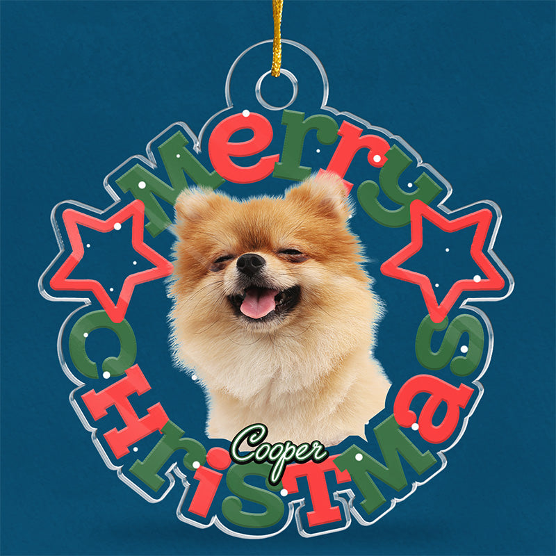 Testeur de biscuits officiel avec photo personnalisée - Décoration personnalisée pour chien et chat - Forme personnalisée en acrylique - Cadeau de Noël pour propriétaires et amoureux des animaux