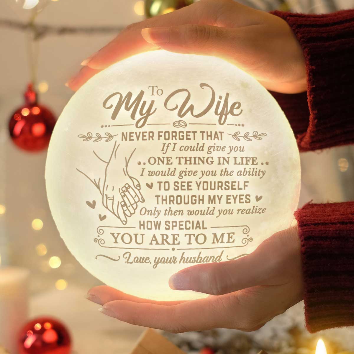 How Special You Are To Me - Moon Lamp - To My Wife, Gift For Wife, Anniversary, Engagement, Wedding, Marriage Gift, Christmas Gift