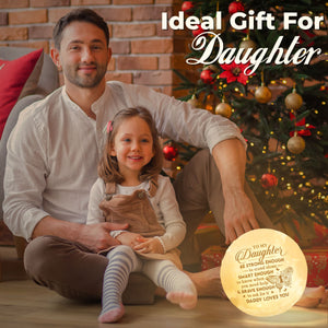 Assez intelligent pour savoir quand vous avez besoin d'aide - Lampe lunaire - À ma fille, cadeau pour fille, cadeau de papa pour fille, cadeau d'anniversaire pour fille, cadeau de Noël