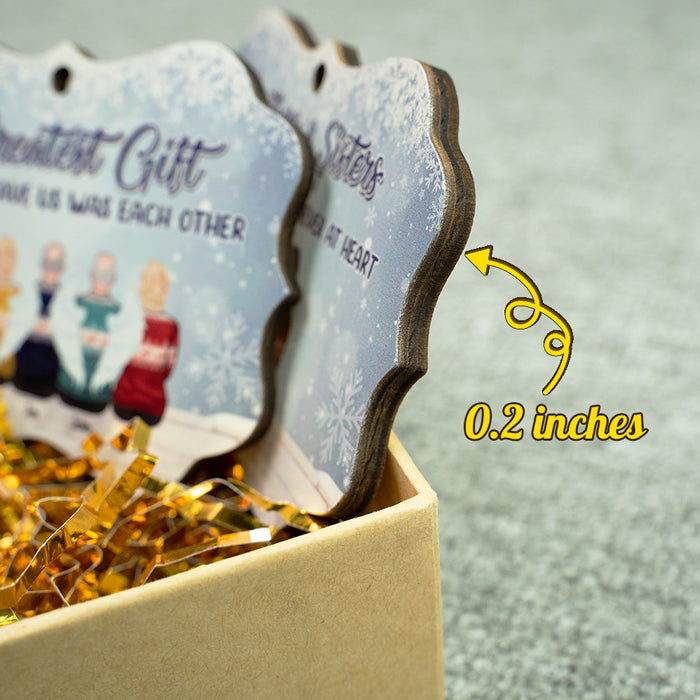 Mes frères et sœurs sont mes plus beaux cadeaux - Décoration de Noël personnalisée en bois/aluminium en forme de Benelux - Cadeau pour frères et sœurs, cadeau de Noël