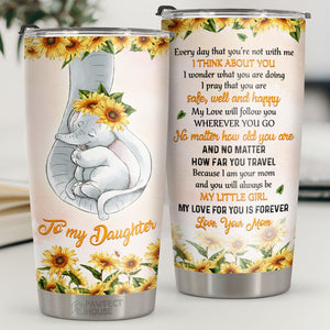 Tu seras toujours ma petite fille et mon amour pour toi est éternel - Gobelet - À ma fille, cadeau pour fille, cadeau de maman pour fille, cadeau d'anniversaire pour fille