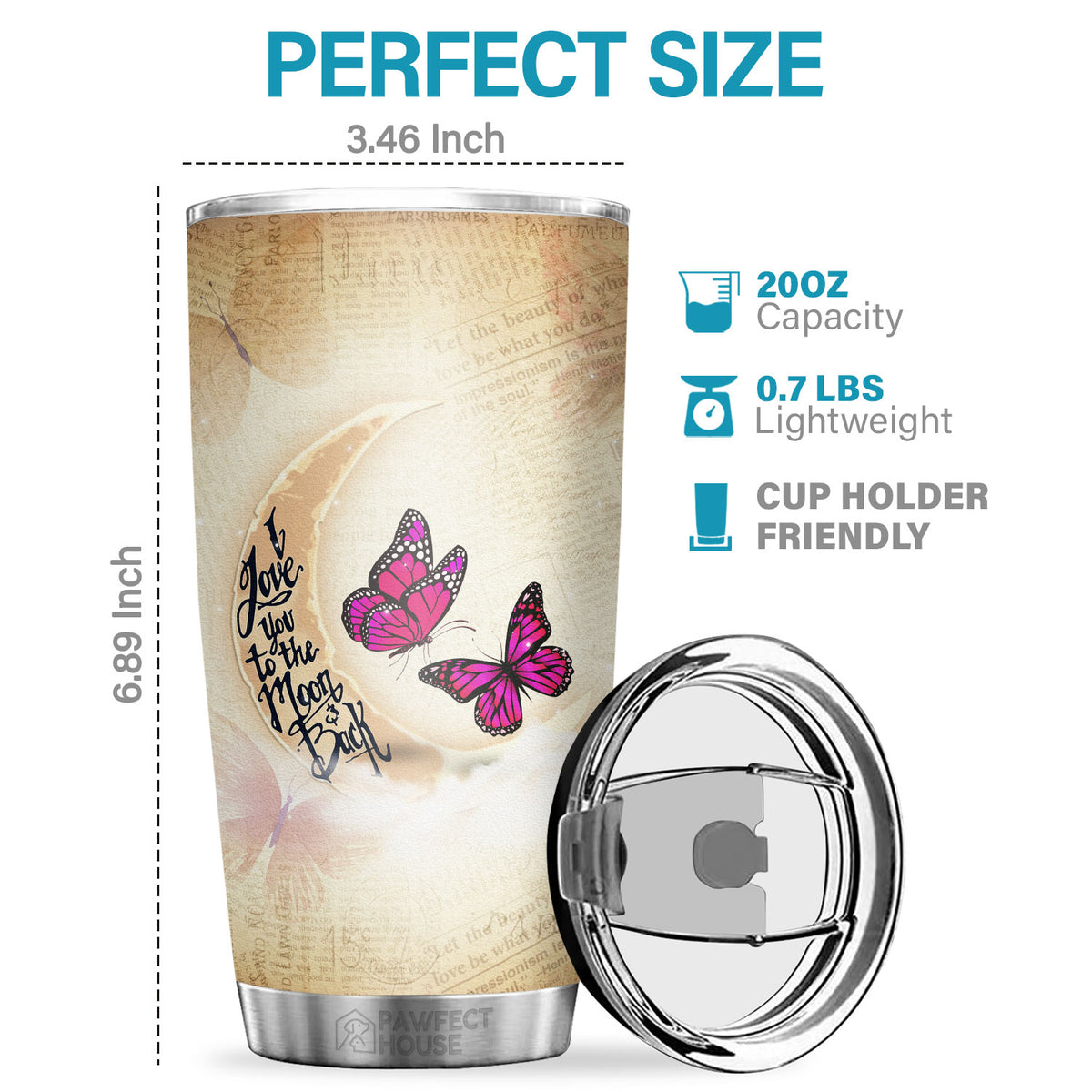 Mais je peux te promettre de t'aimer pour le reste de ma vie - Tumbler - À ma fille, Cadeau pour fille, Cadeau fille de maman, Cadeau d'anniversaire pour fille