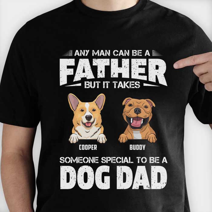 Special Dog Dad - Personalized Custom Unisex T-shirt.