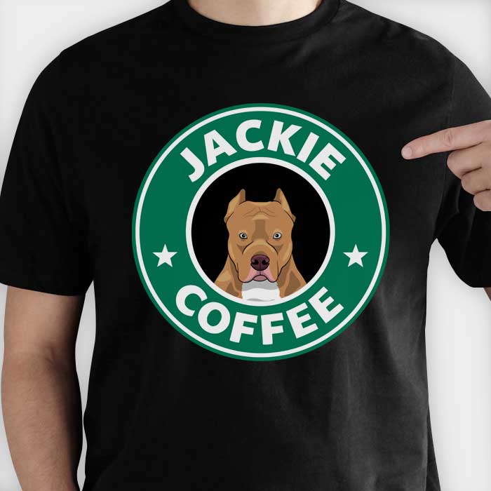 Starbuck Dog - Personalized Custom Unisex T-shirt.
