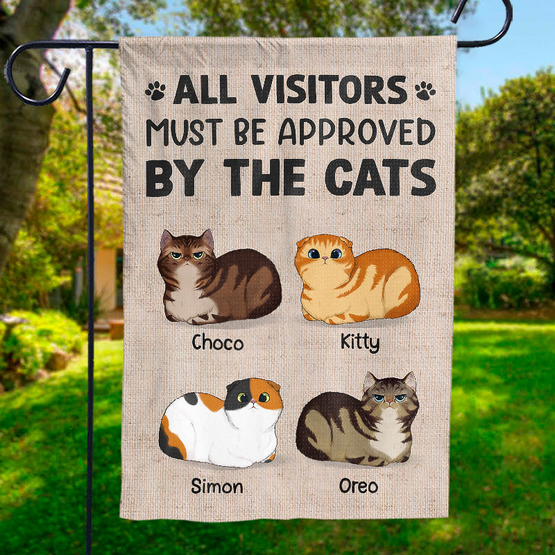 Les chats sont maîtres de ce pays - Drapeau personnalisé pour chat - Cadeau pour les amoureux des animaux et les propriétaires d'animaux