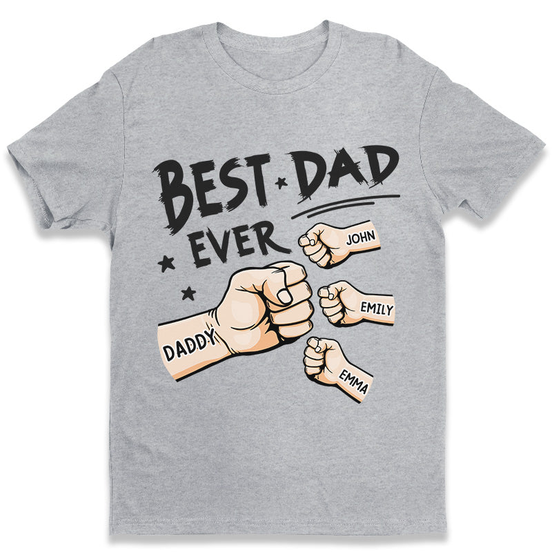 Le meilleur papa de tous les temps - T-shirt unisexe personnalisé, sweat à capuche, sweat-shirt - Cadeau de fête des pères et d'anniversaire pour papa