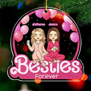 Merci pour tout - Ornement personnalisé Bestie - Forme personnalisée en acrylique - Cadeau de Noël pour meilleures amies, meilleures amies, sœurs